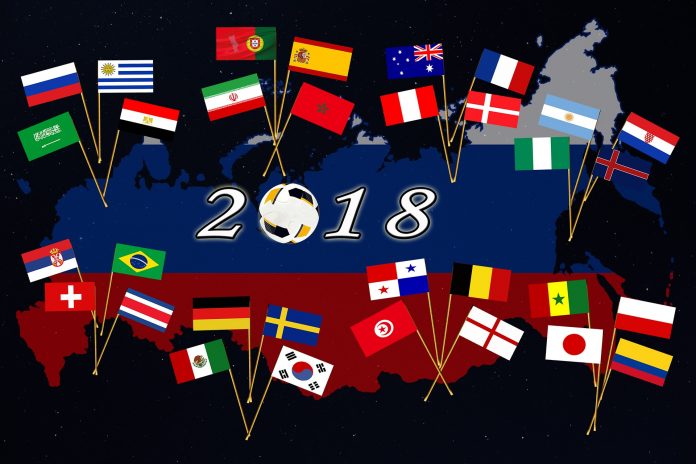world cup flags 2018