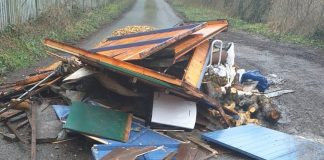 Fly-tipping in Marford
