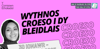 Wythnos Croeso i Dy Bleidlais