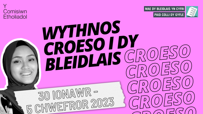 Wythnos Croeso i Dy Bleidlais