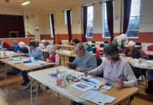 Dementia art group at St Margaret's in Wrexham