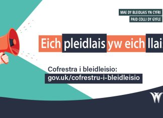 Your vote is your voice welsh