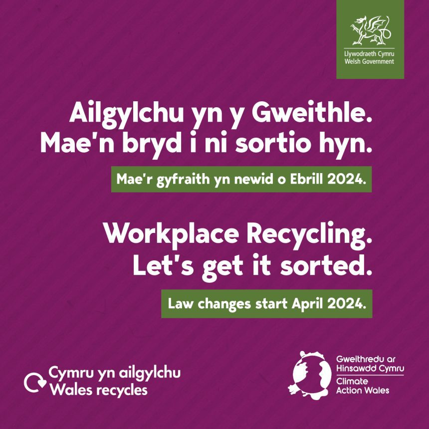 Workplace Recycling is changing in April 2024