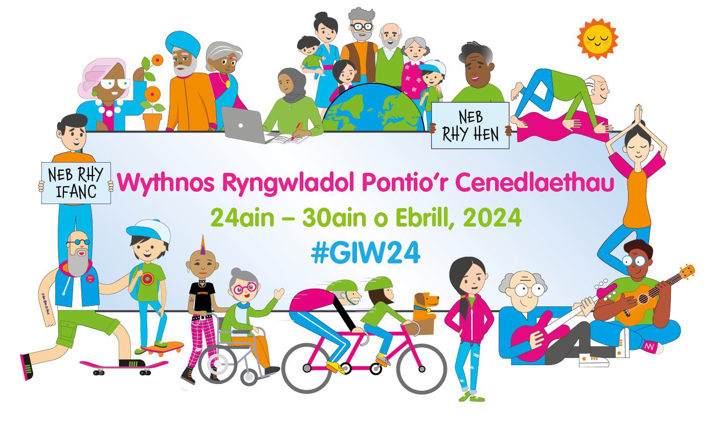 Mae Wythnos Pontio’r Cenedlaethau Byd-eang yn dechrau heddiw (24/04/24)