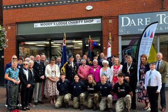 The opening of the Woody's Lodge shop in Wrexham