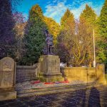 Remembrance Sunday - image shows the cenotaph at Bodhyfryd in Wrexham