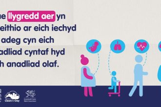Mae Diwrnod Aer Glan ar 19 Mehefin – cymerwch ran
