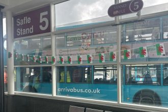 Wrexham bus station - stand 5