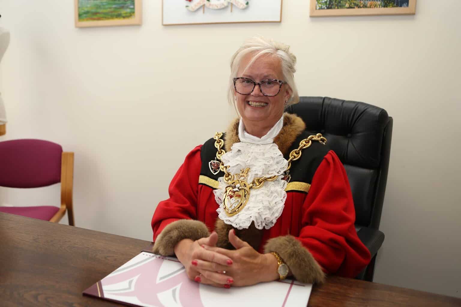The Mayor of Wrexham, Councillor Tina Mannering