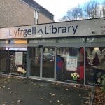 View of the entrance to the Wrexham library