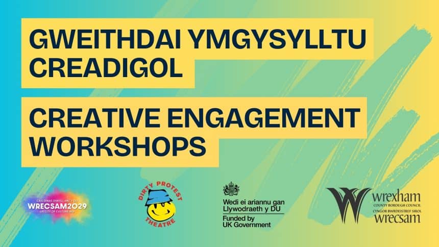 Gweithdai Creadigol yn Lansio Ar Draws Wrecsam i Gefnogi a Llunio Cais Dinas Diwylliant y DU Wrecsam2029