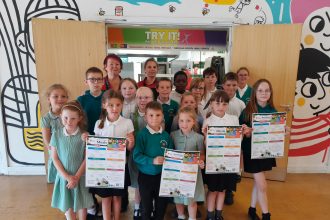 Pupils with revamped school menu