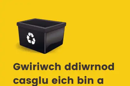 ddiwrnod y cesglir eich biniau