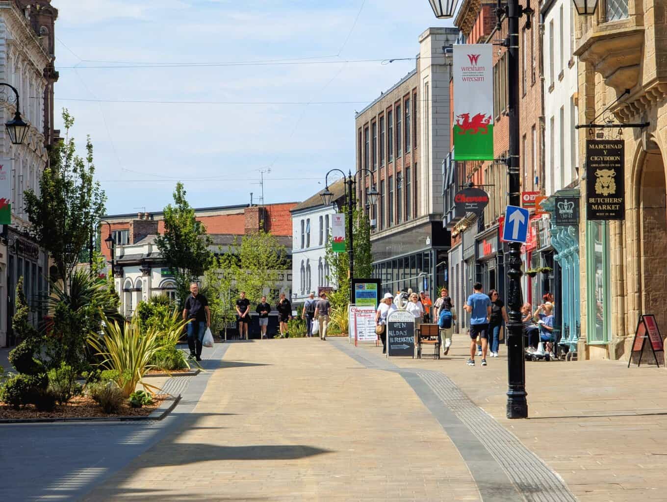Wrexham city centre