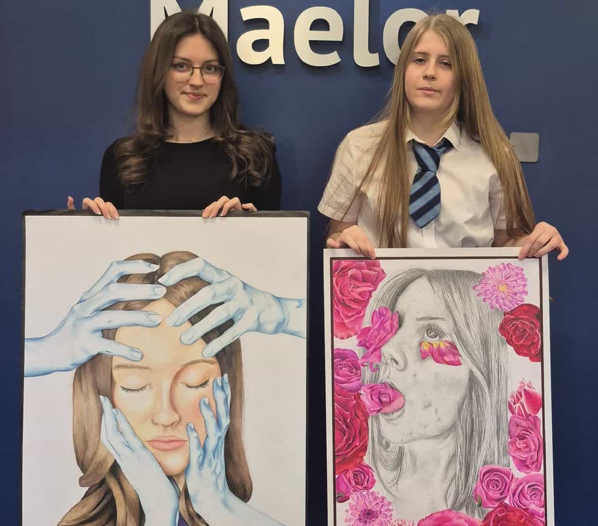 Myfyrwyr Ysgol Maelor ar y rhestr fer ar gyfer gwobr gelf ranbarthol fawreddog