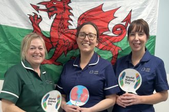 The renal team at the Maelor Hospital in Wrexham