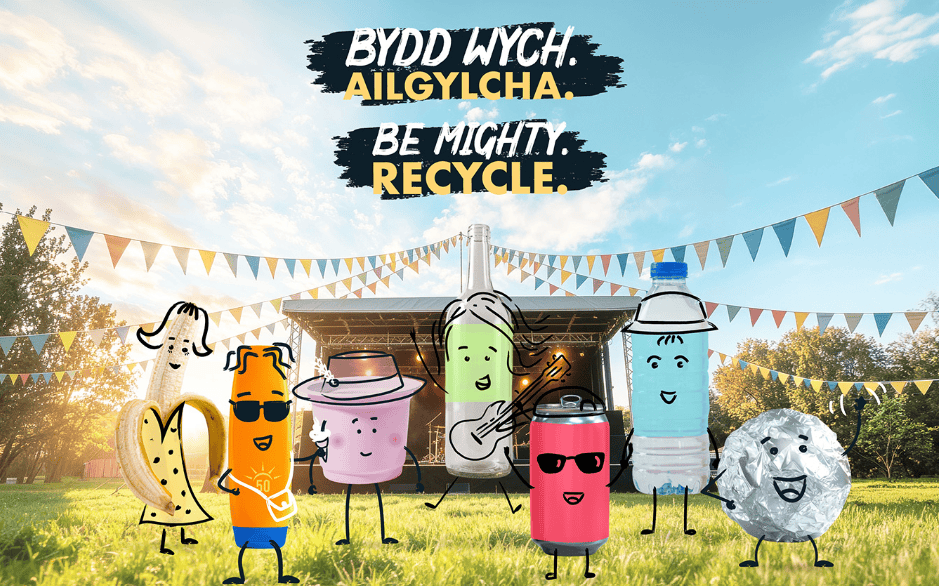 Be Mighty Recycle - festivals. Let's take recycling on tour.