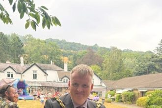 Mayor of Wrexham attending Dolywern summer fair