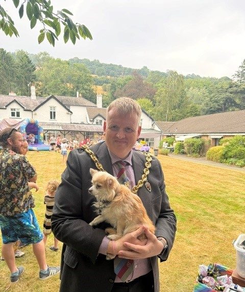 Mayor of Wrexham attending Dolywern summer fair